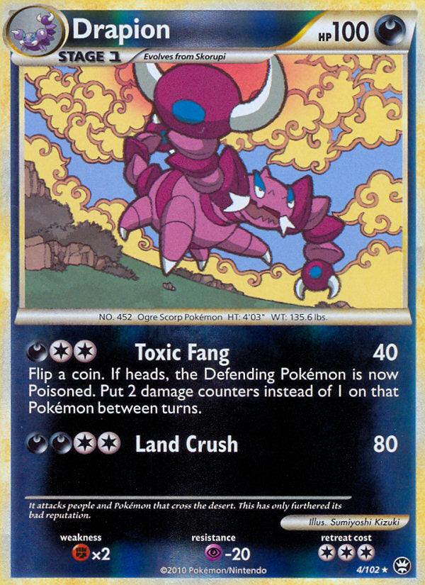 Triumphant Drapion #4/102 reverse holo